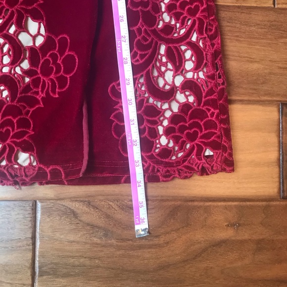 Free People x Saylor Logan Velvet Lace Mini Dress Size L - Picture 14 of 14